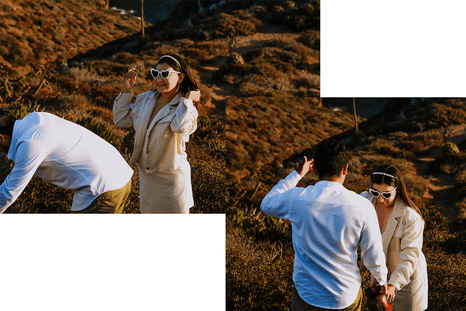 Fotografía de save the date en Ensenada Baja California por fotógrafo de bodas destino en México